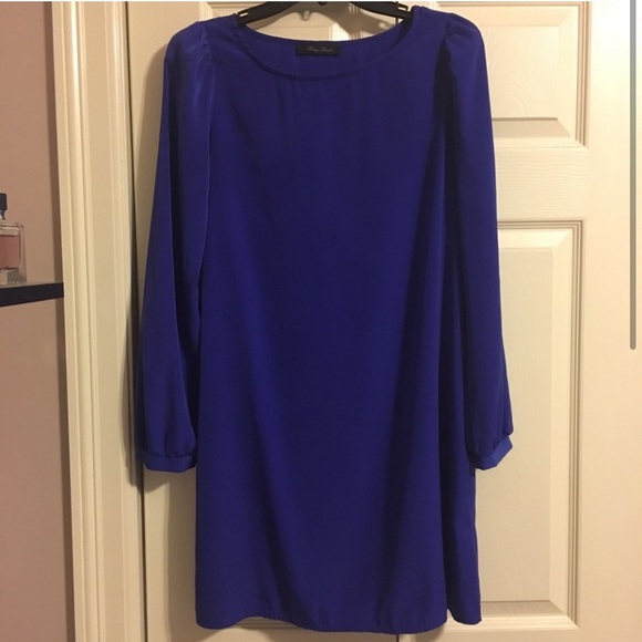 Honey Punch Shift Dress - Royal Blue Size Large - Picture 2 of 2